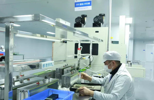 HuaXin display Technology  Co.,Ltd línea de producción de fábrica