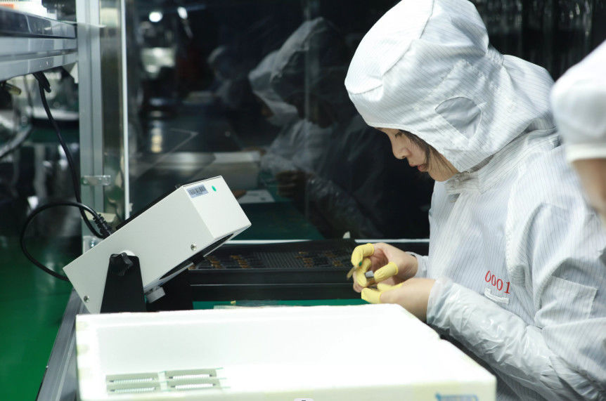 HuaXin display Technology  Co.,Ltd línea de producción de fábrica