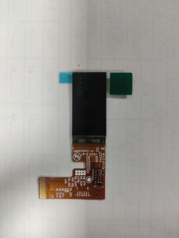 Vertical OLED AM display module with a resolution of 120 x 200 and an SPI interface of 0.95 inches